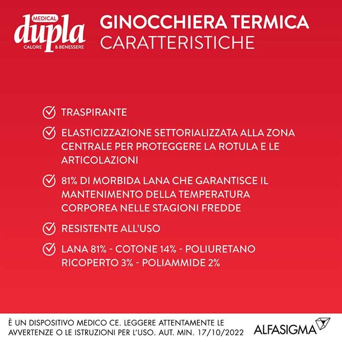 Ginocchiera termica dupla camel m