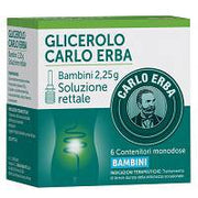 Glicerolo Carlo Erba Bambini 2,25 g Stitichezza 6 clismi