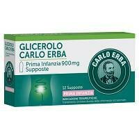 Glicerolo carlo erba prima infanzia 900 mg 12 supposte