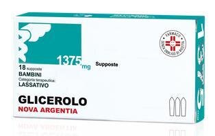 Glicerolo (nova argentia) bb 18 supposta 1.375 mg