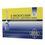 Glicerolo zeta farmaceutici bambini 2,25 g stitichezza 6 clismi