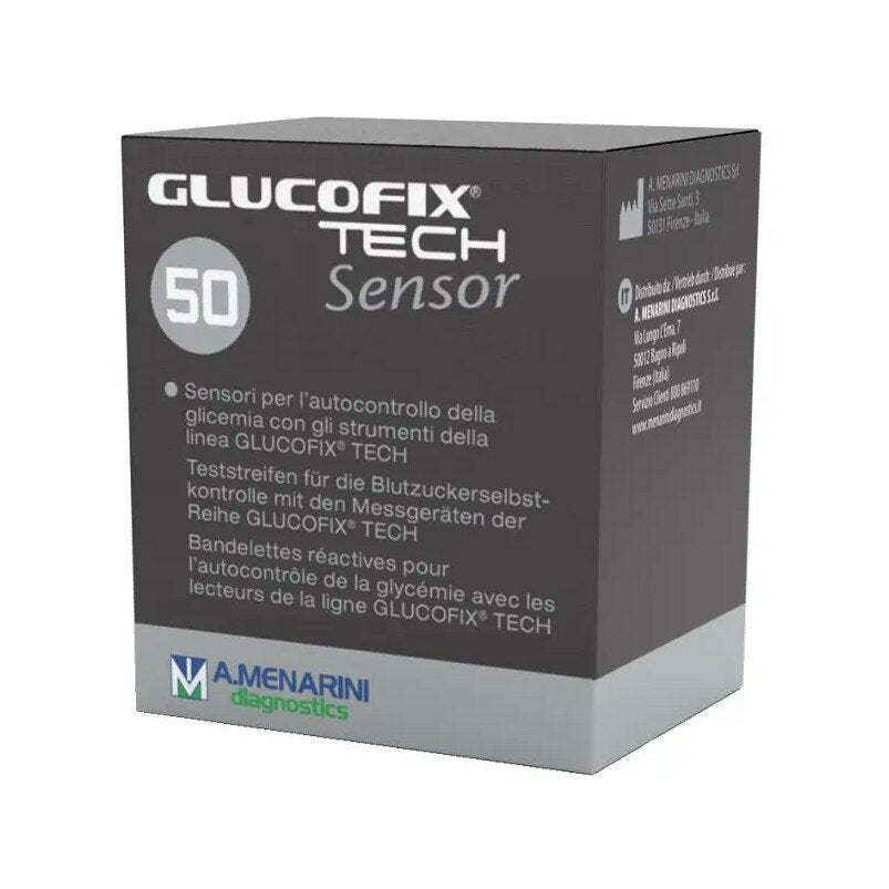 Glucofix Tech Sensor Strisce Misurazione Glicemia 50 Pezzi