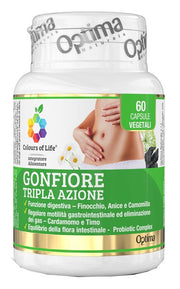 Gonfiore tripla azione 60 capsule colours of life