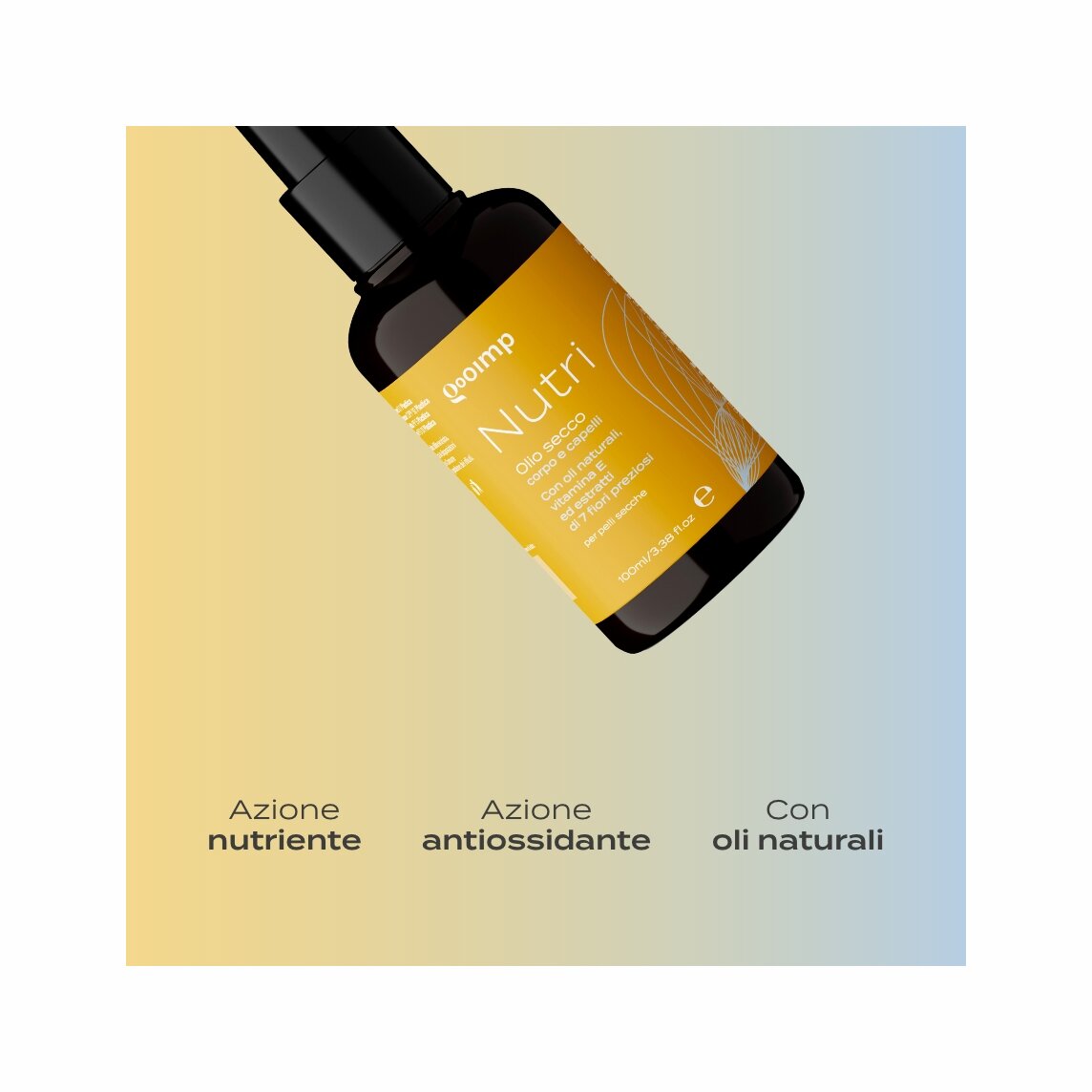 Gooimp Nutri Olio Secco Azione Nutriente e Antiossidante 100 ml