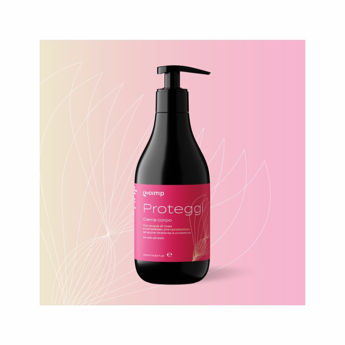 Gooimp Proteggi Crema Corpo Azione Idratante e Protettiva 400 ml