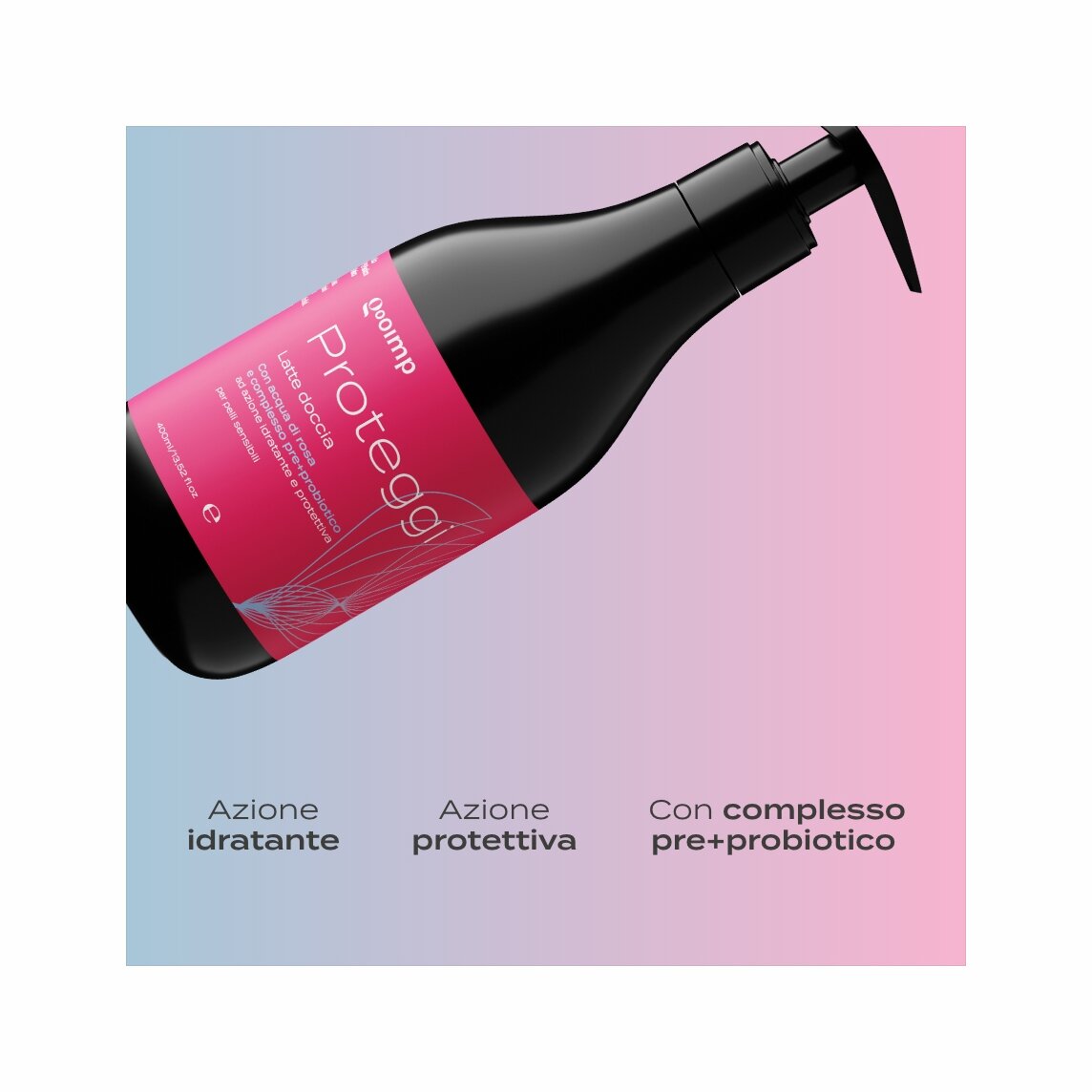 Gooimp Proteggi Latte Doccia Azione Idratante Protettiva 400 ml