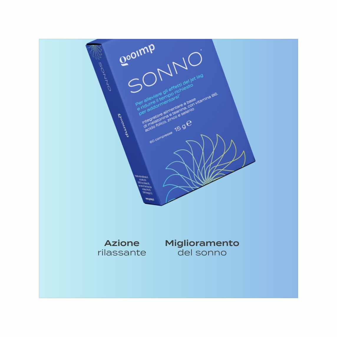 Gooimp Sonno Integratore Coadiuvante Sonno 60 Compresse
