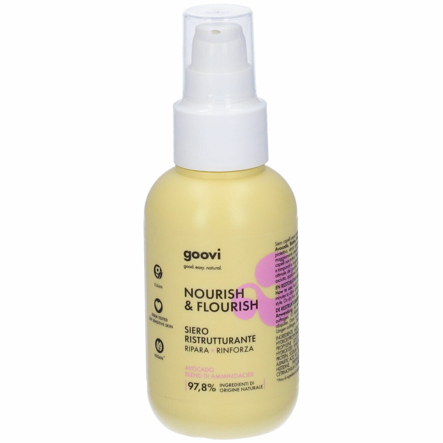 Goovi nourish & flourish siero ristrutturante per capelli 100ml