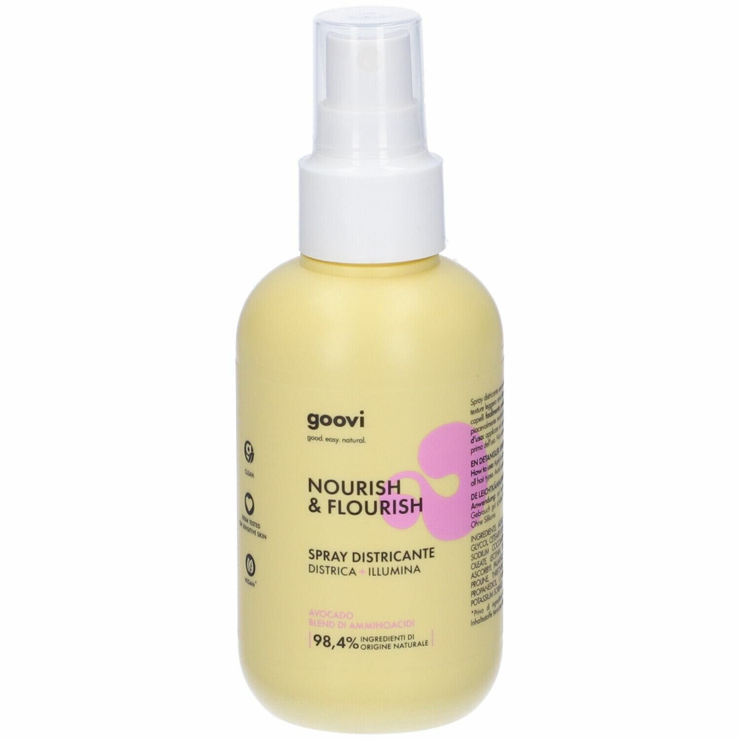 Goovi nourish & flourish spray districante per capelli 100ml