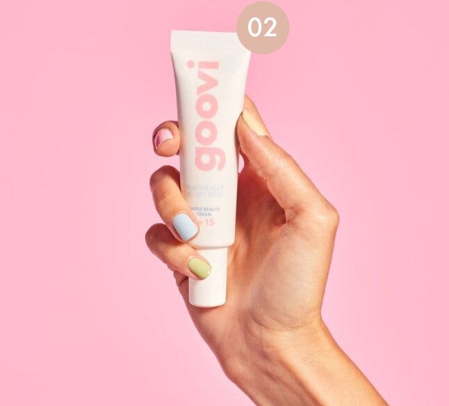 Goovi tinted beauty cream  02 medium 30ml