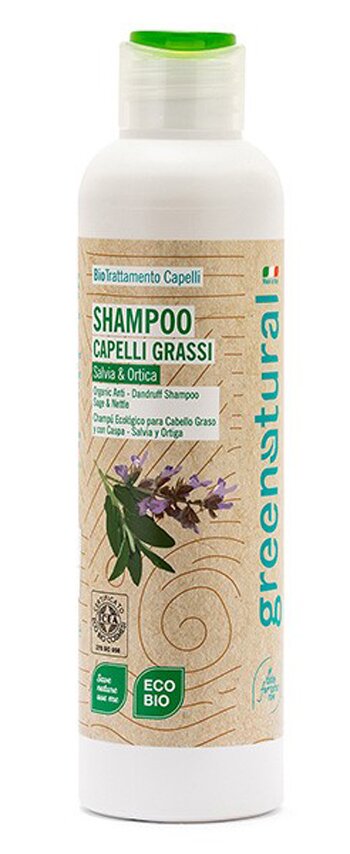 Greenatural shampoo antiforfora salvia&ortica ecobio 100 ml