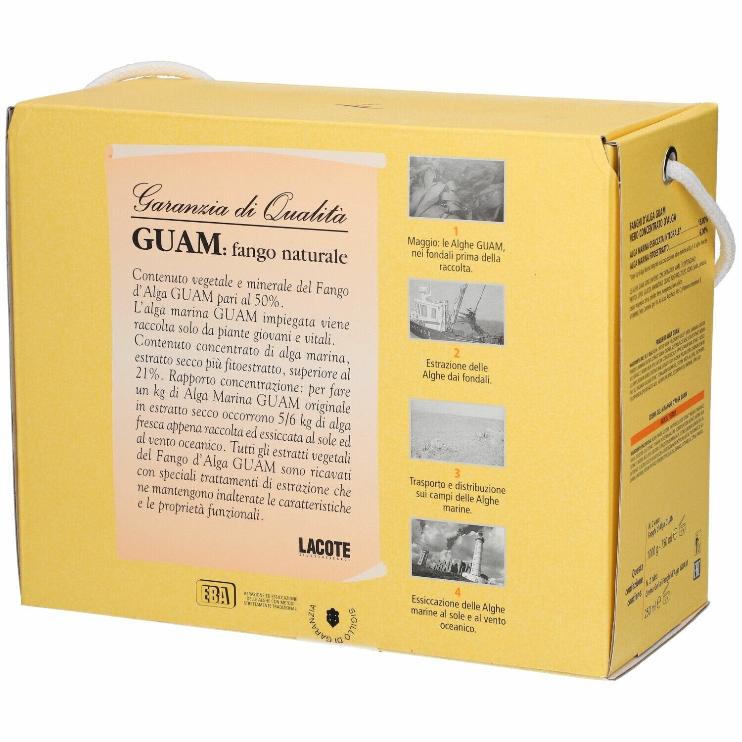 Guam fanghi d'alga doppia convenienza con fanghi d'alga guam2 x 1 kg + crema gel 2 x 250 ml