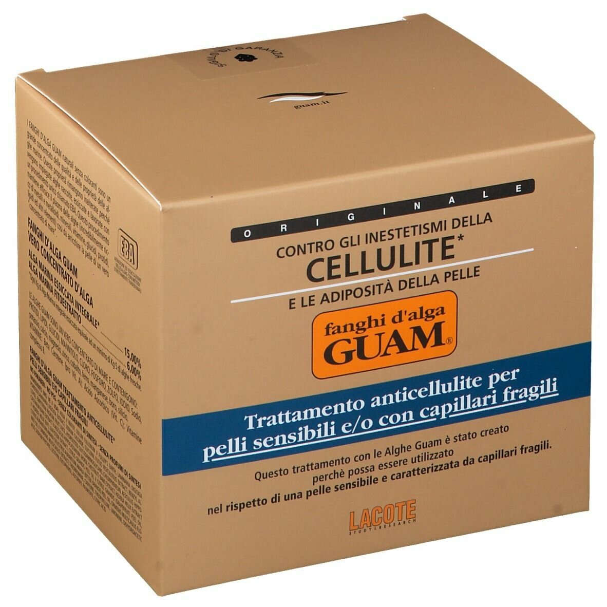 Guam fanghi d'alga per pelli sensibili e/o con capillari fragili 500 g