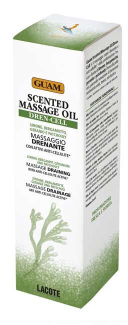 Guam scented massage oil dren cell massaggio drenante con attivi anti-cellulite 150 ml