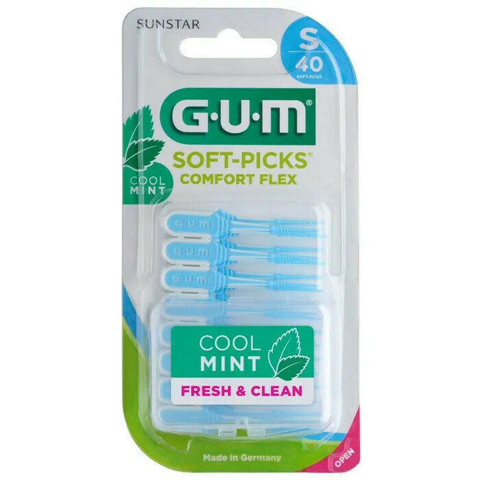 Gum soft pick comfort flex cool mint small scovolini 40 pezzi