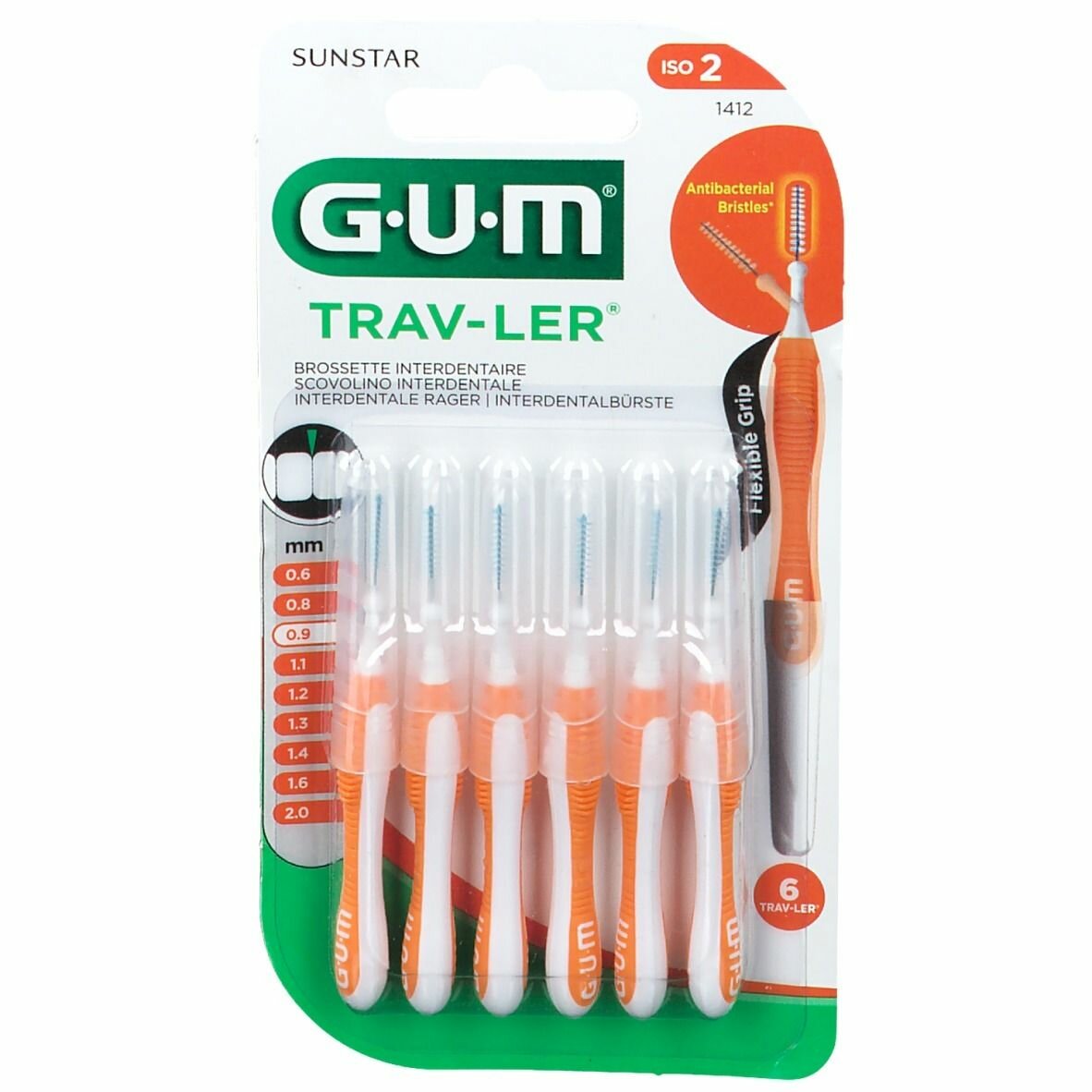 Gum Trav-Ler 0,9 Scovolino Promozione 4 + 2 pezzi