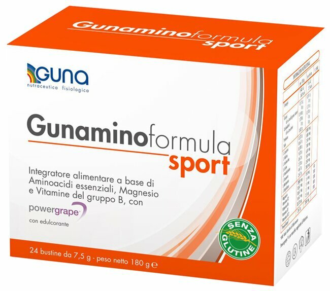 Gunamino formula sport 24 buste 180 g