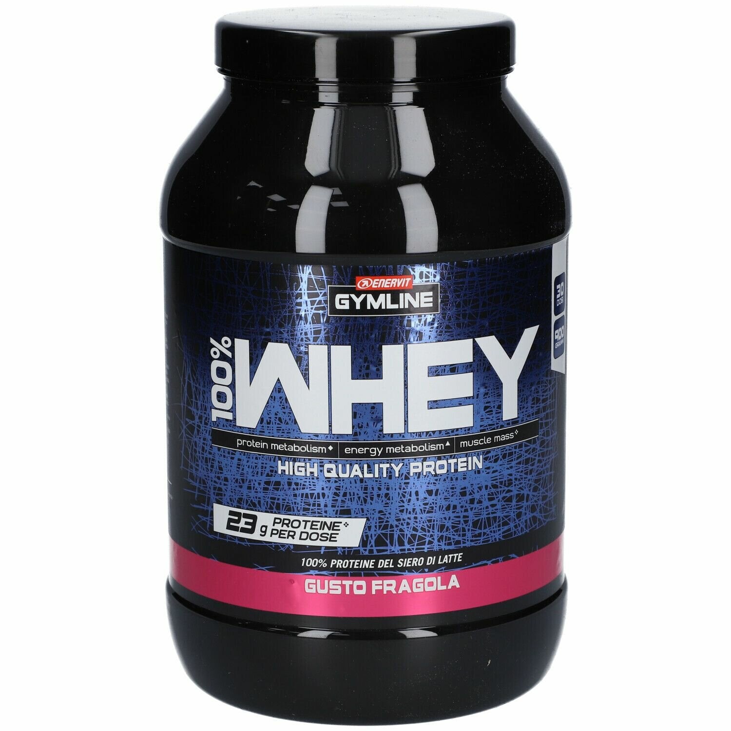 Gymline 100% whey concentrate fragola 900 g