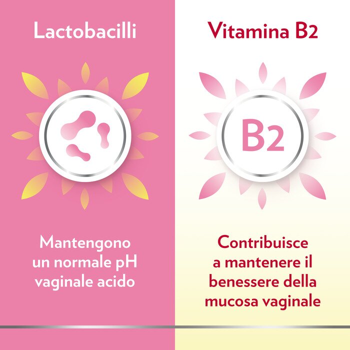 Gyno canesflora probiotico con vitamina b2 per benessere intimo e flora vaginale equilibrata 30 capsule