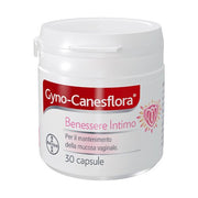Gyno canesflora probiotico con vitamina b2 per benessere intimo e flora vaginale equilibrata 30 capsule