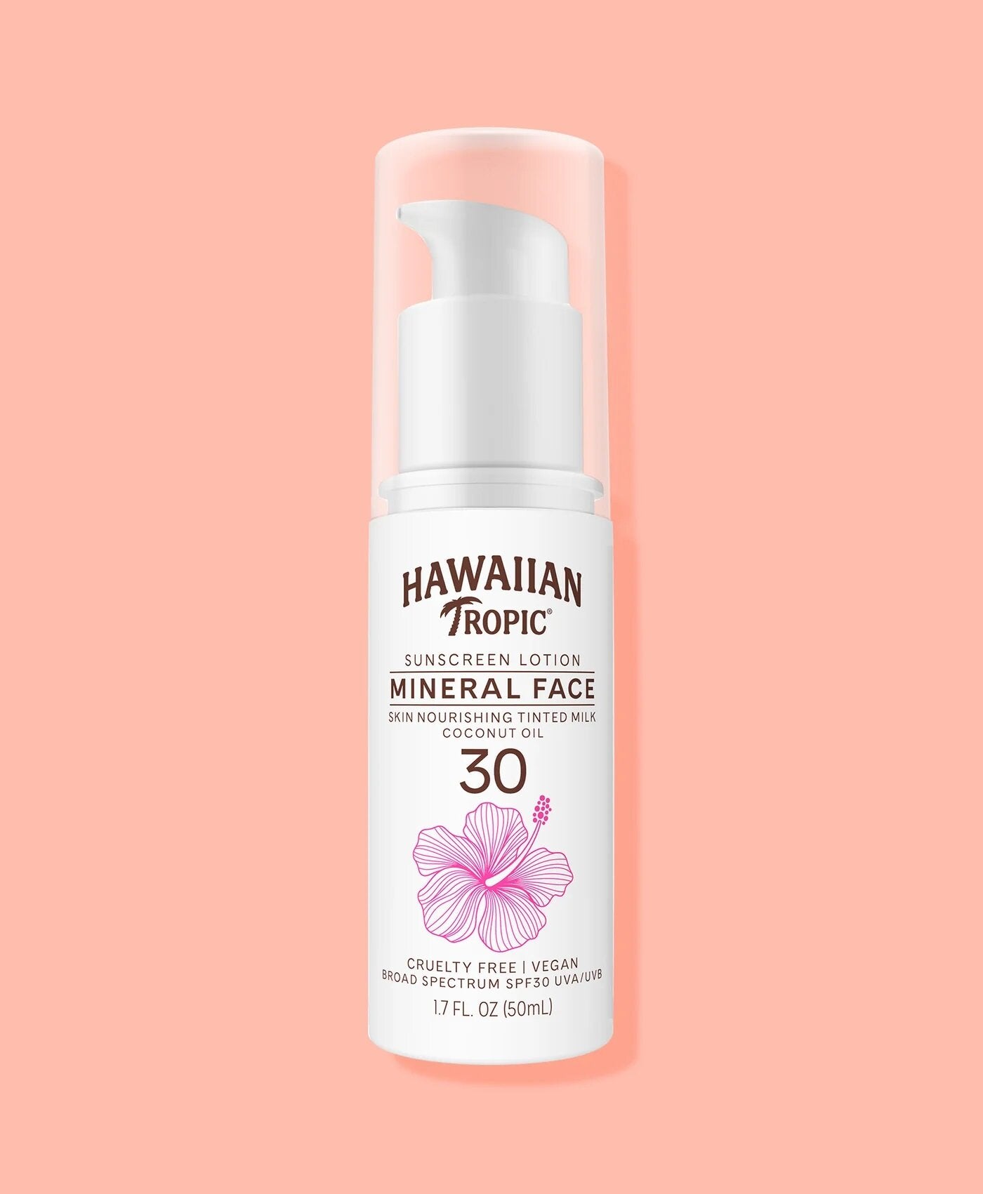 Hawaiian tropic mineral face lozione solare viso spf30 50ml