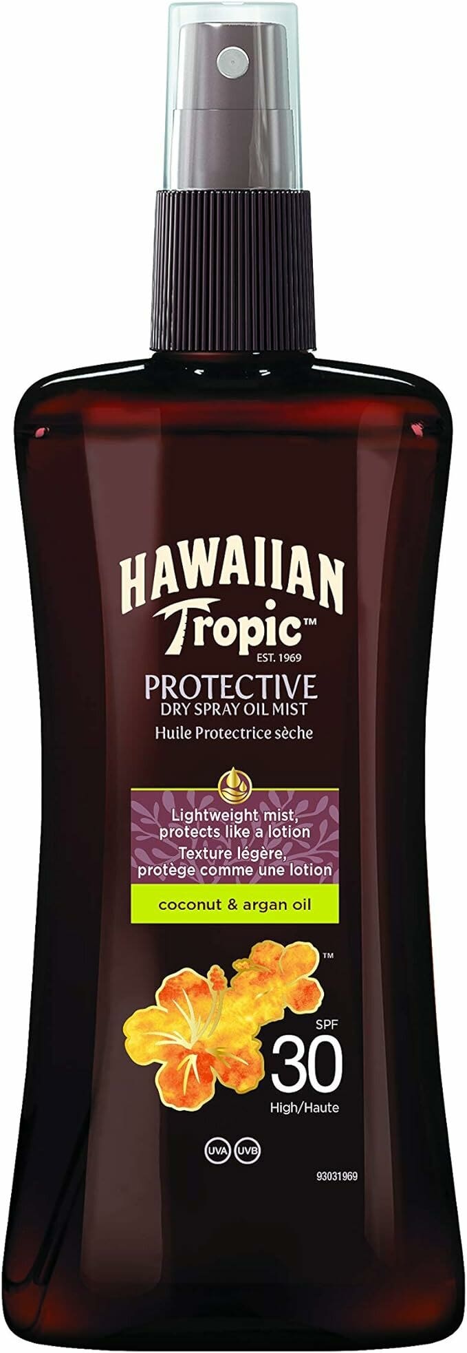 Hawaiian tropic olio secco protettivo spf 30 200ml