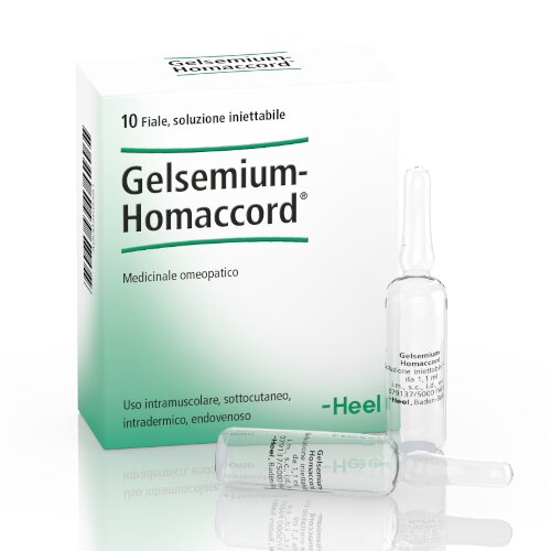 Heel gelsemium homaccord 10 fiale da 1,1 ml l'una