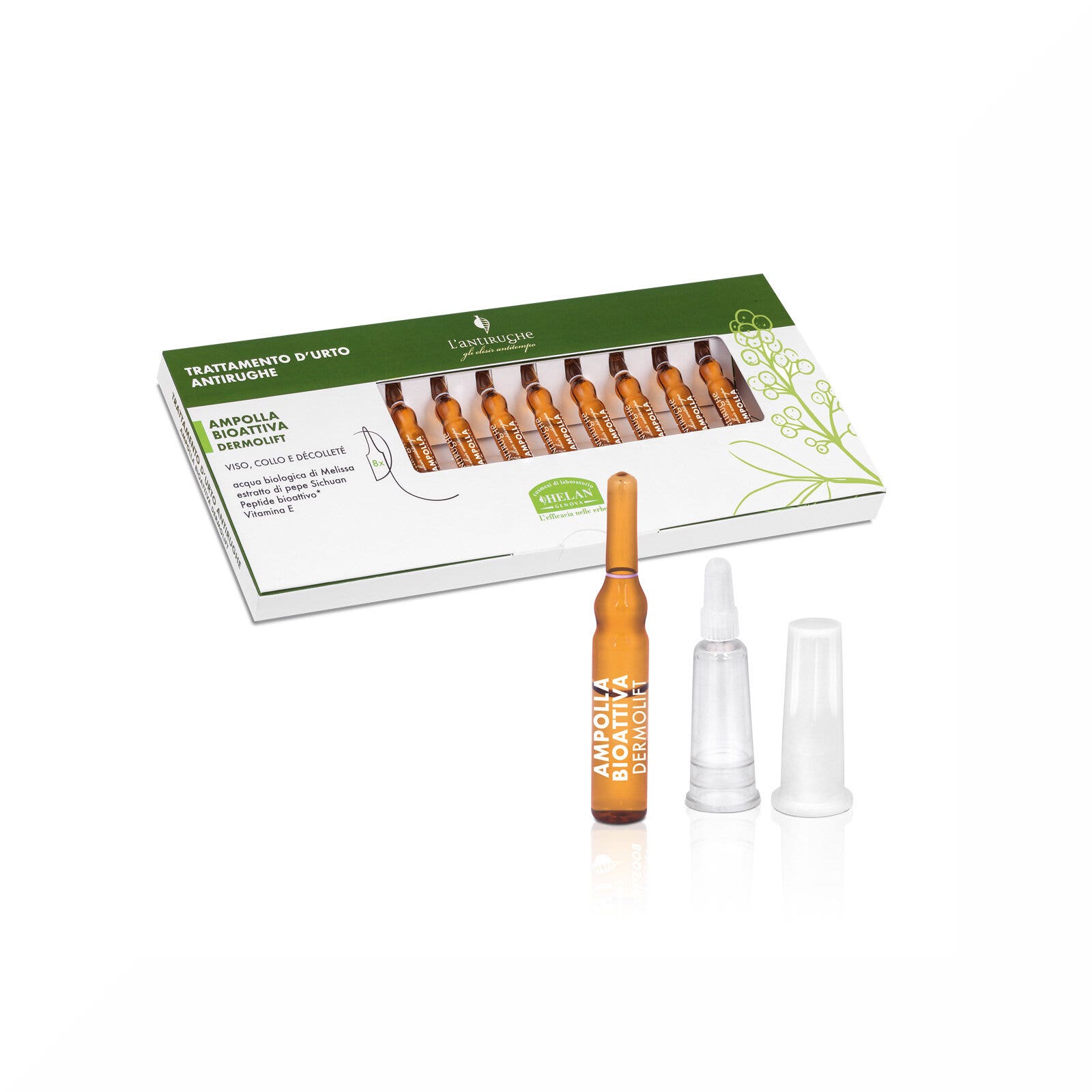 Helan l'antirughe trattamento d'urto ampolla bioattiva dermolift 8x1,5ml