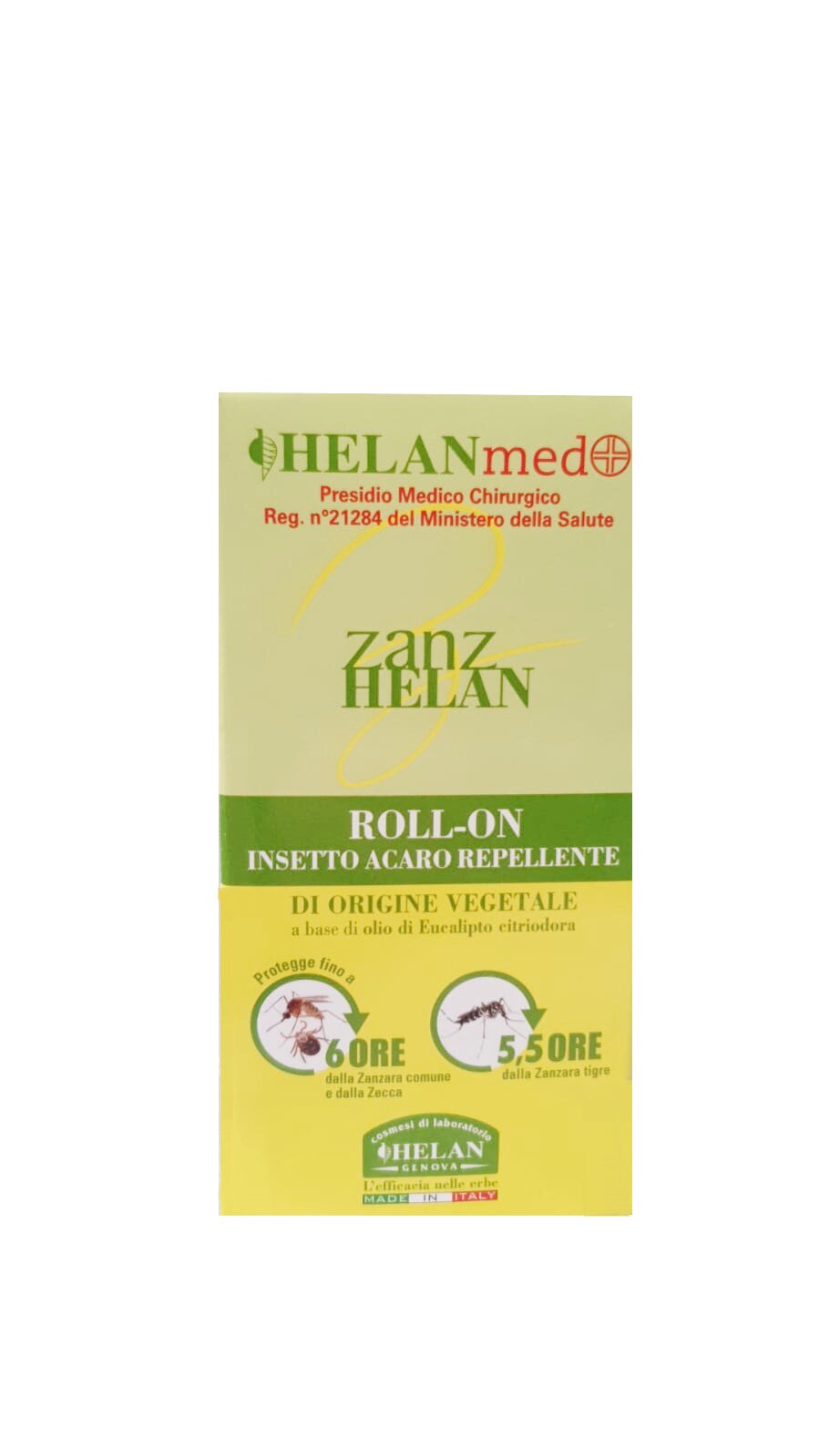 Helan zanzhelan roll on insetto acaro repellente 50ml