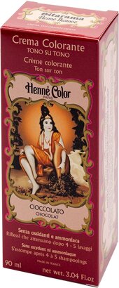 Henne nuance cioccolato crema henne color crema colorante pronta all'uso