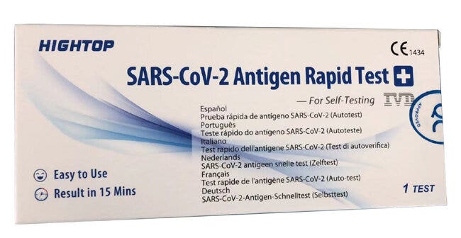 Hightop sars-cov-2 ag selftest