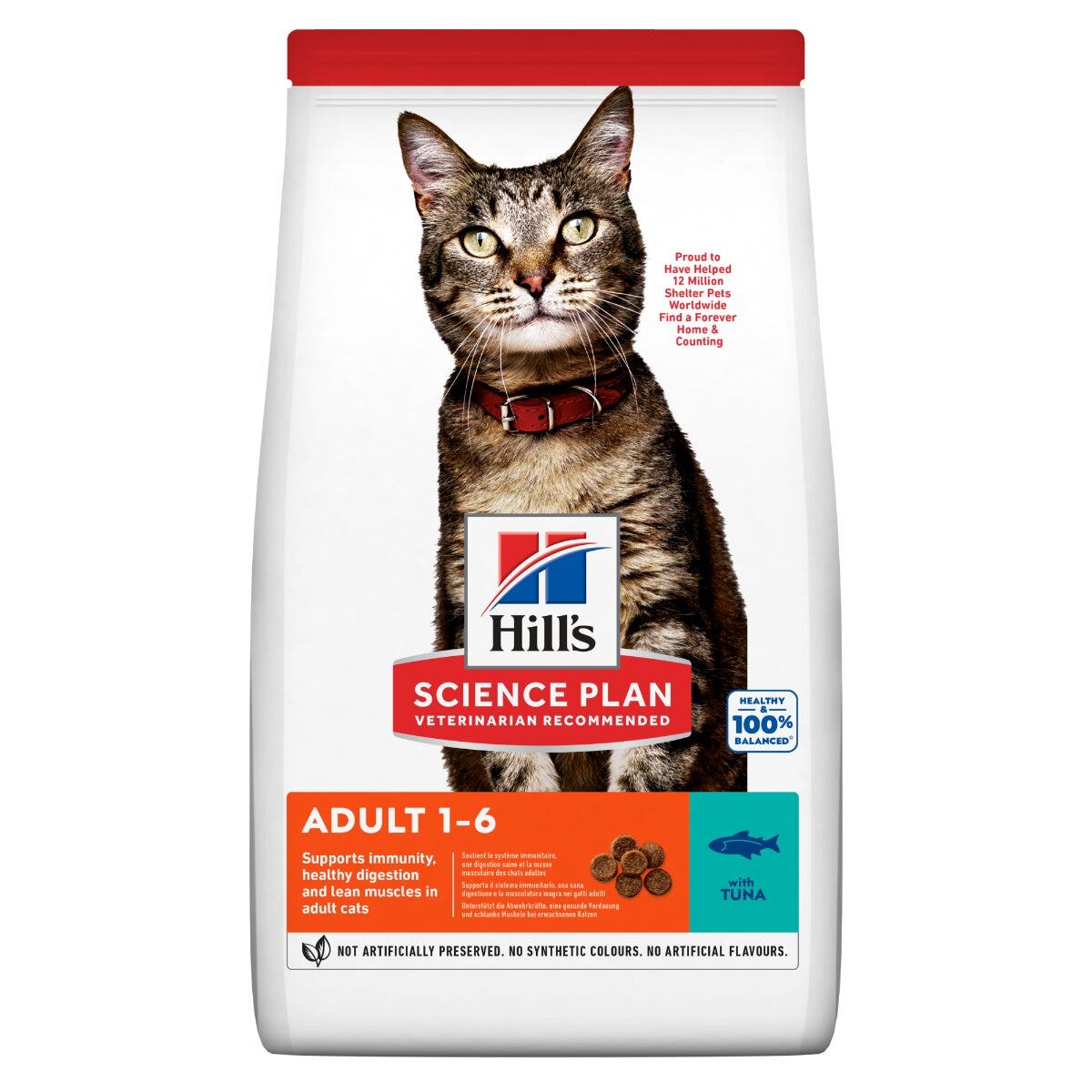 Hill's science plan adult crocchette per gatti con tonno 10kg