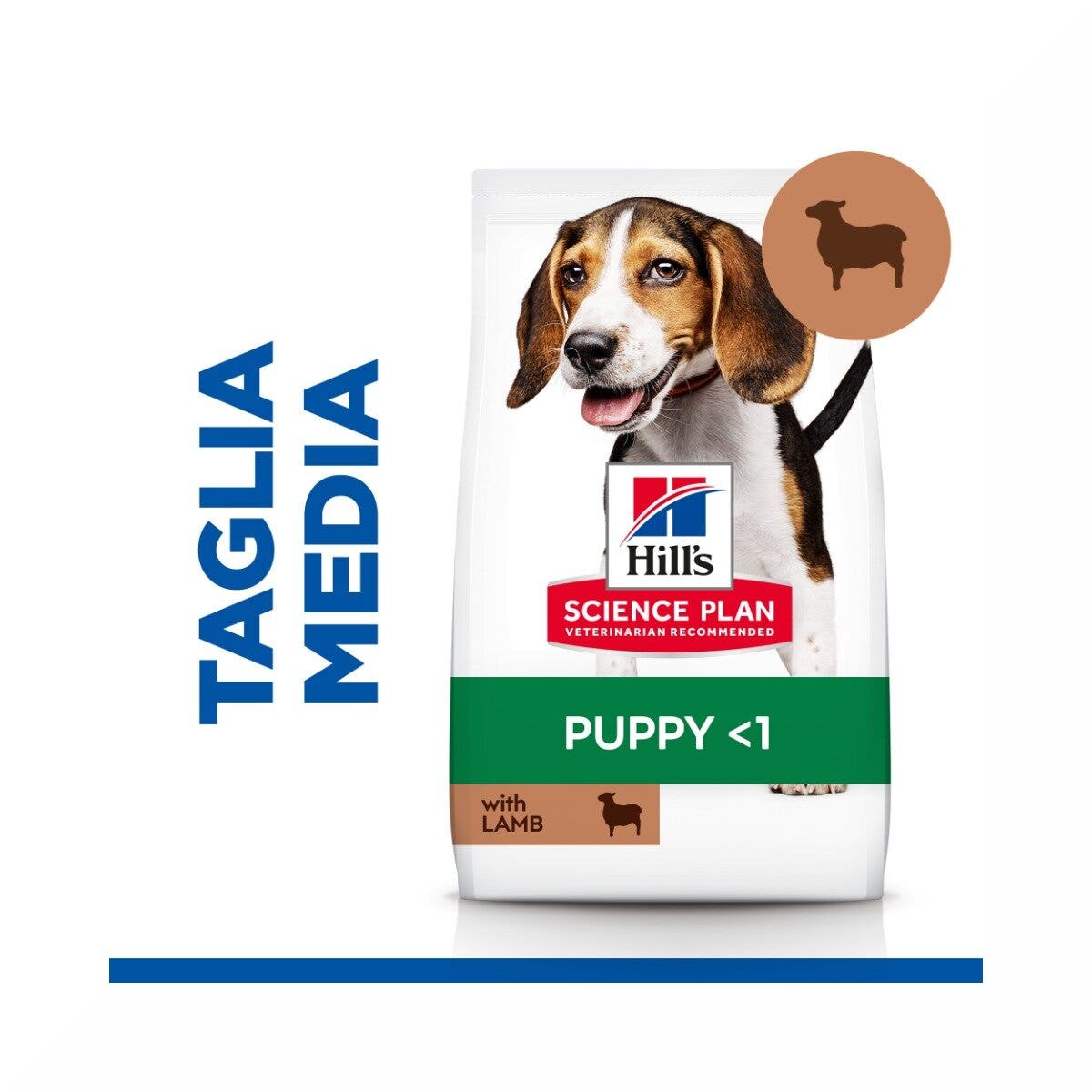 Hill's science plan puppy medium crocchette all'agnello e riso per cuccioli sacco 14 kg