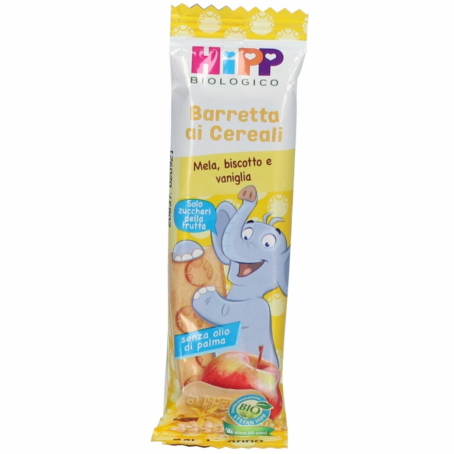 Hipp barretta ai cereali mela/biscotto/vaniglia 20 g