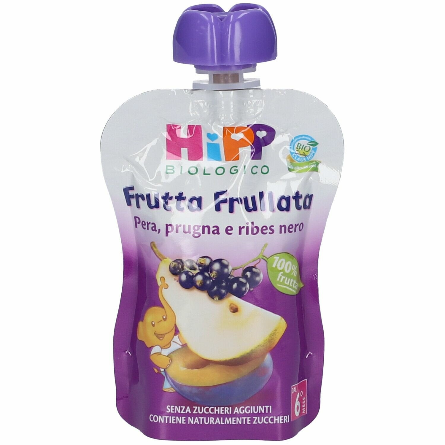 Hipp bio hipp bio frutta frullata pera prugna ribes 90 g
