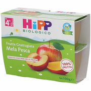 Hipp bio hipp bio frutta grattuggiata mela pesca 4x100 g