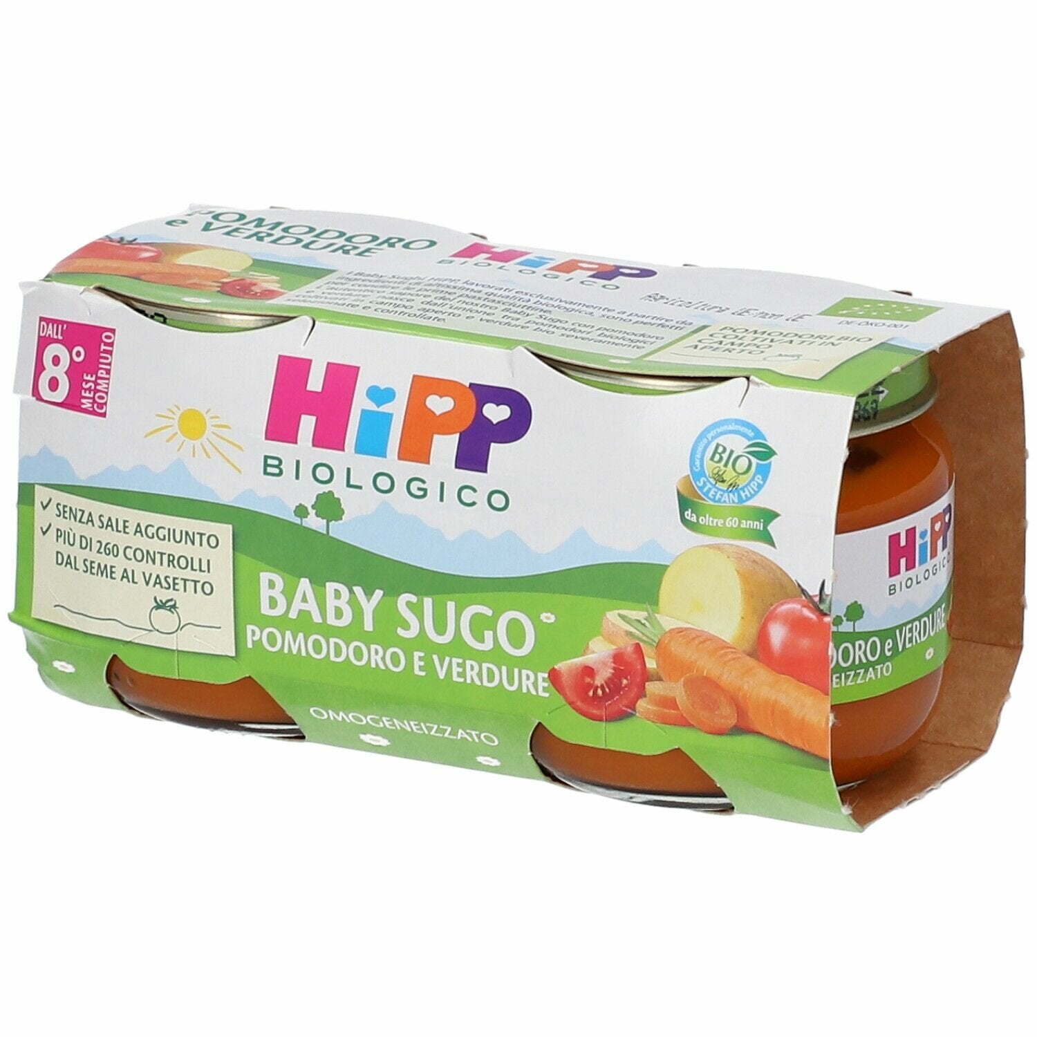 Hipp bio hipp bio omogeneizzato sugo pomodoro verdure 2x80 g