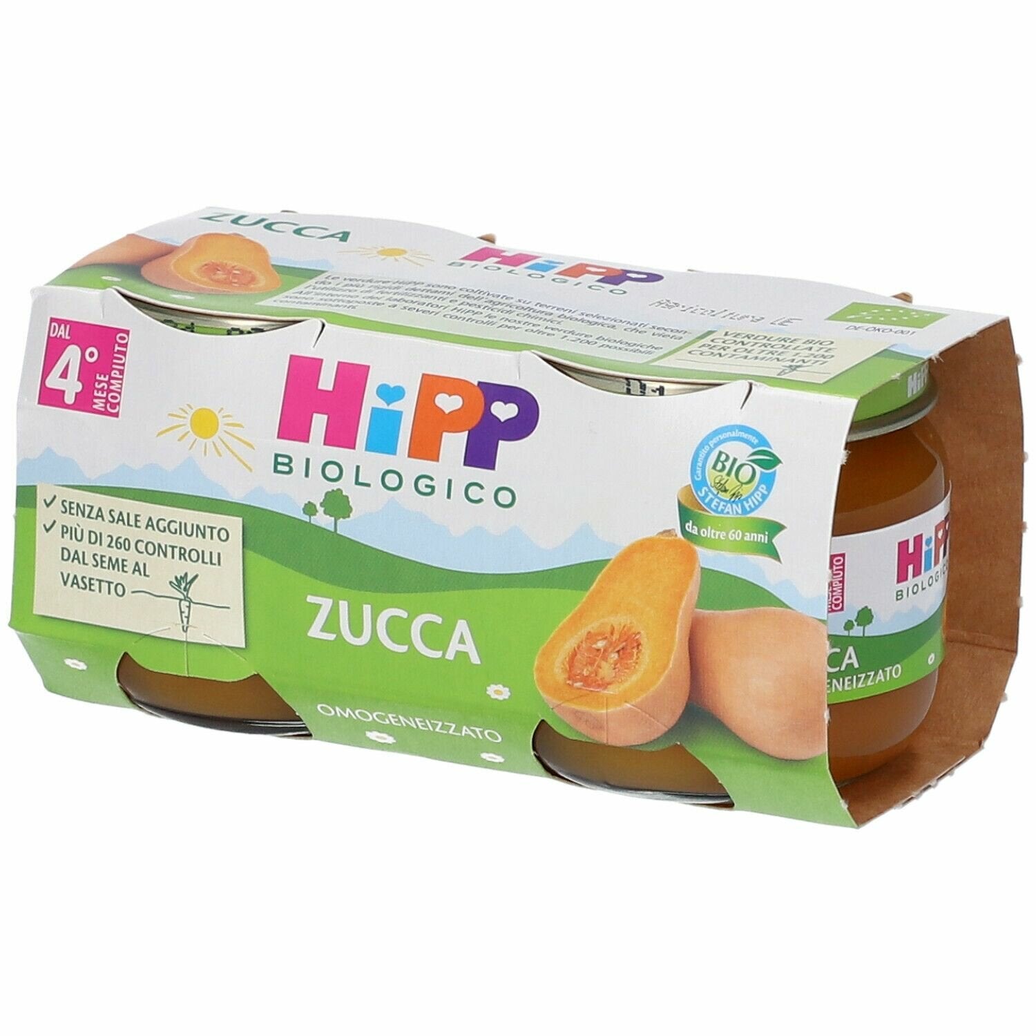Hipp bio hipp bio omogeneizzato zucca 2x80 g