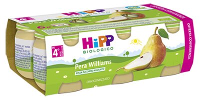 Hipp bio omogeneizzato pera williams 100% 6x80 g