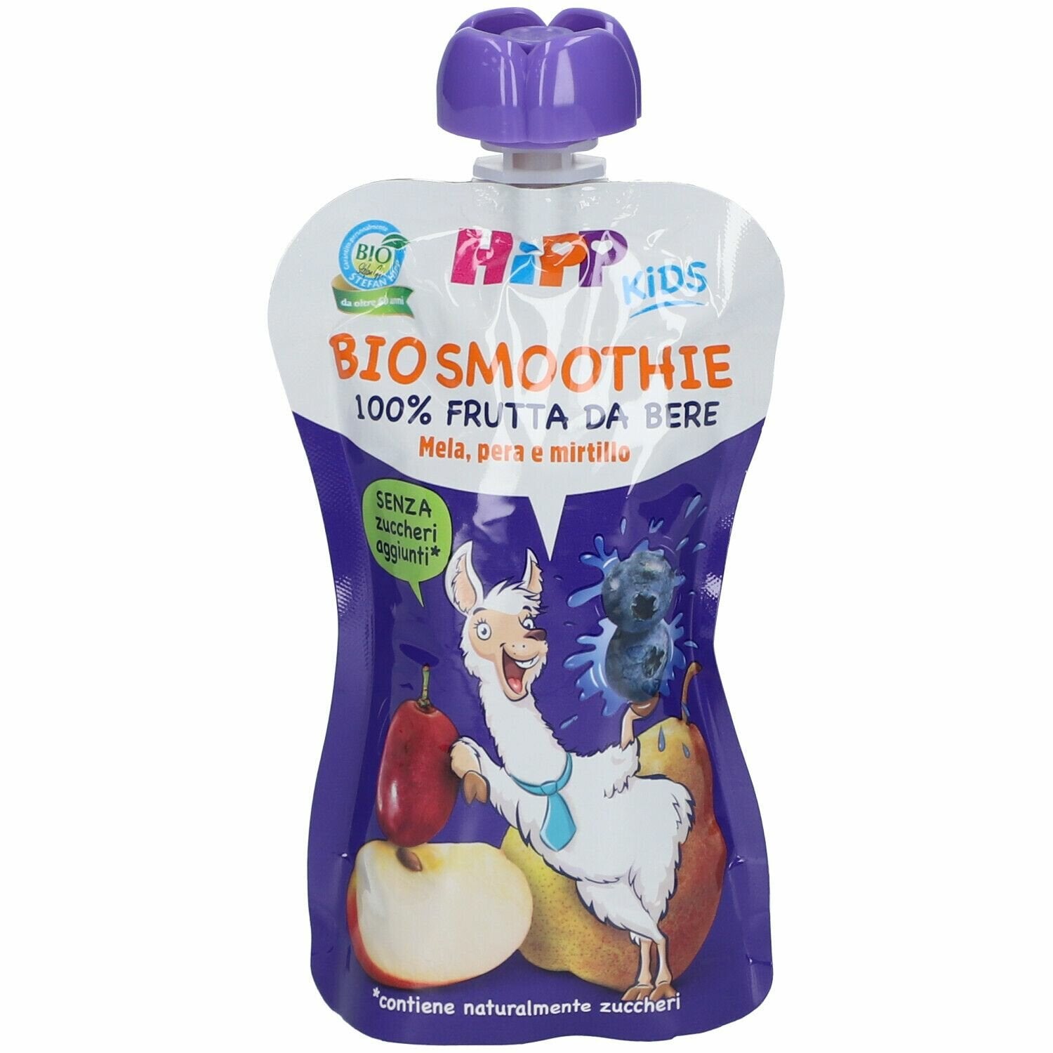 Hipp bio smoothies mela pera e mirtillo 120 ml
