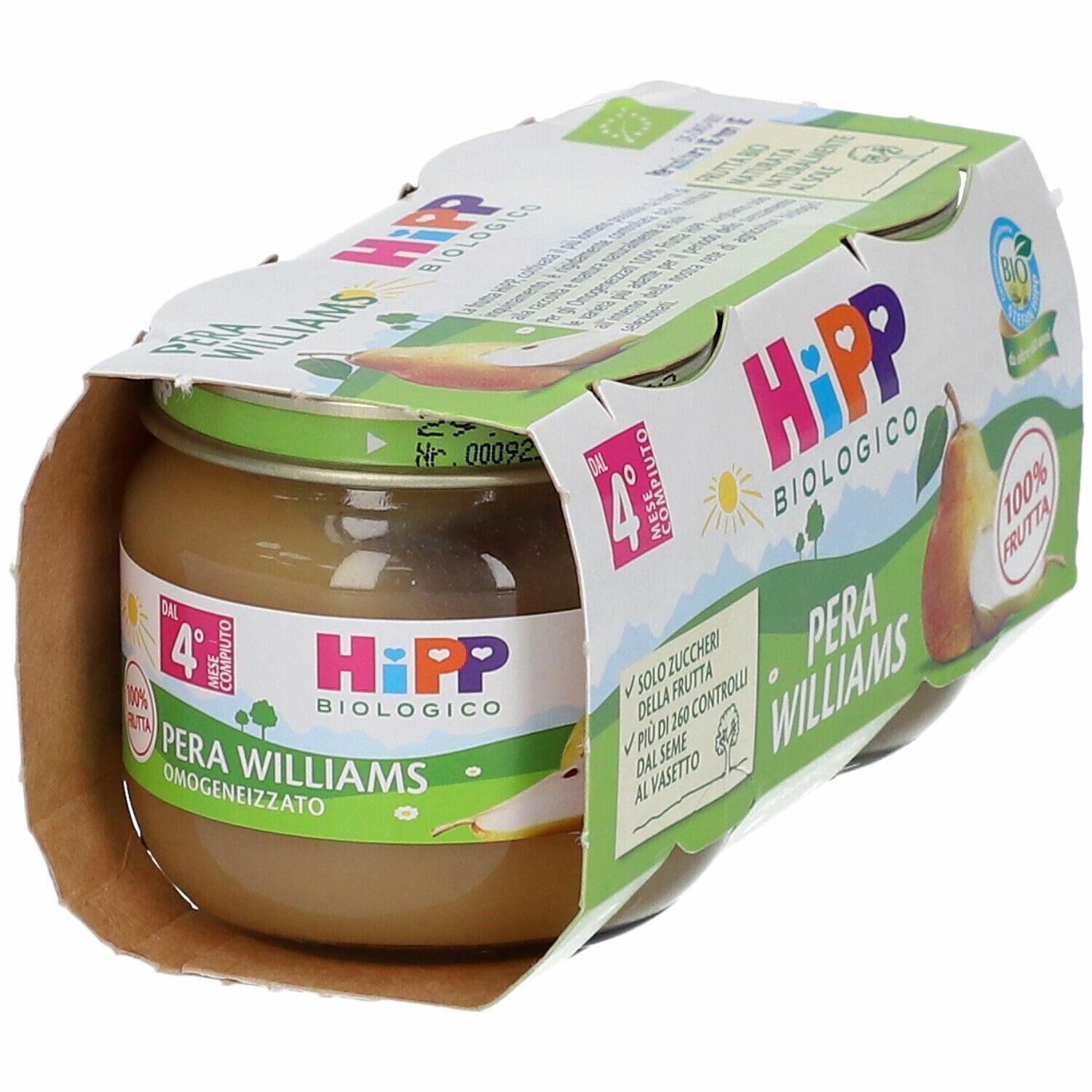 Hipp omogeneizzato pera williams 2 x 80 g
