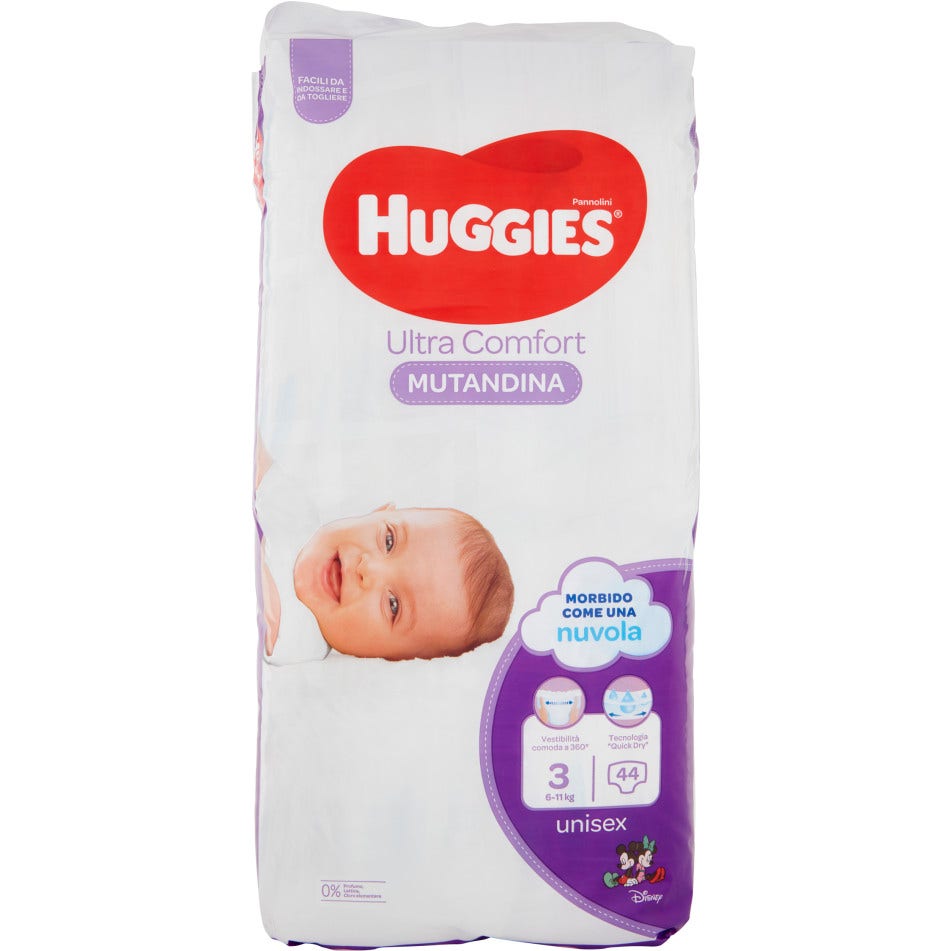 Huggies diaper pant gr 3 44 pezzi
