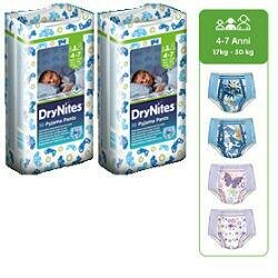 Huggies drynites boy pyjama pants 4/7 anni medium 17/30kg pacco singolo 10 pezzi