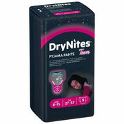 Huggies DryNites Ragazze 8/15 anni Taglia L 27/57kg 9 pezzi 