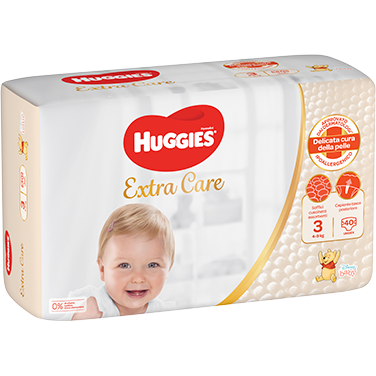 Huggies extra care grande 3 40 pezzi