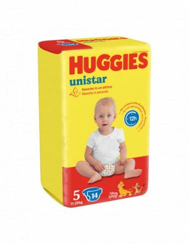 Huggies unistar base taglia 5 14 pezzi