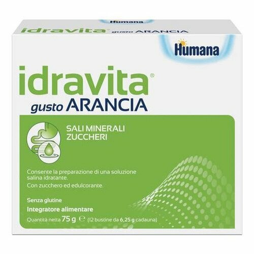Humana Idravita Arancia Integratore Sali Minerali 12 Bustine