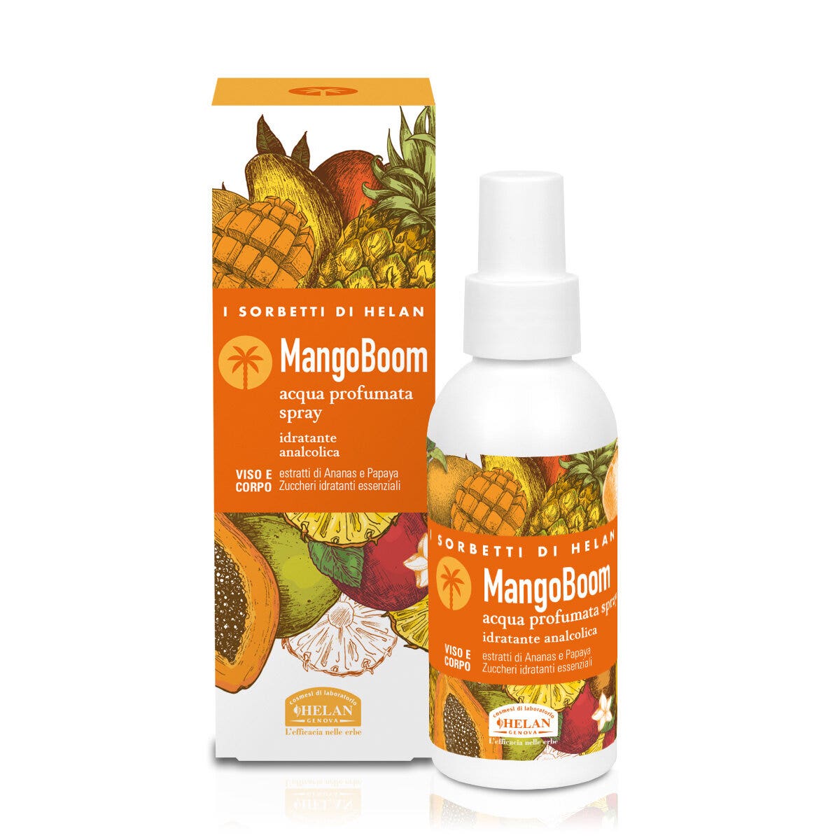 I sorbetti di helan mangoboom acqua profumata spray idratante analcolica 100ml