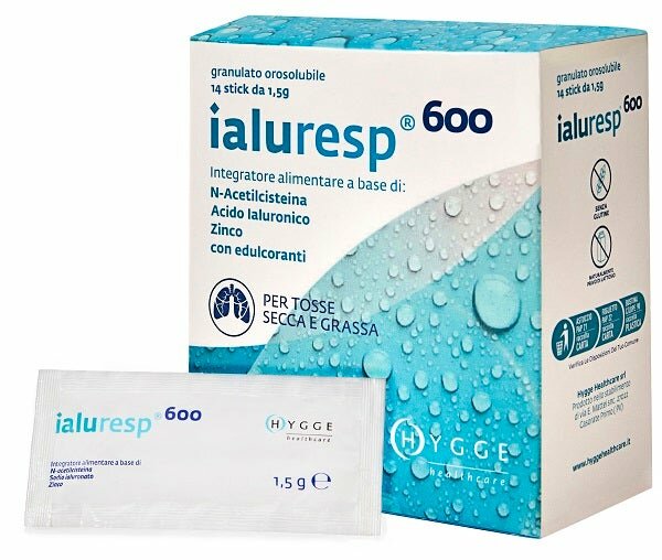 Ialuresp 600 granulato orosolubile 14 stick