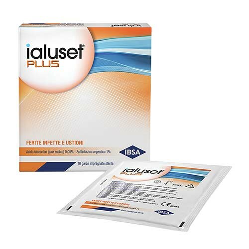 Ialuset Plus Garze Impregnate Sterili 10 x 10 cm 10 pezzi
